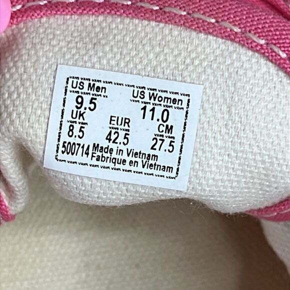 Vans Authentic Skate Shoe - Pink / Gum Size 11 - Picture 8 of 8